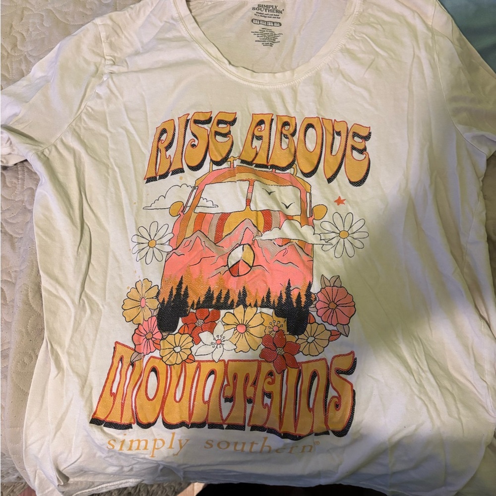 Simply Southern White Cotton Tee